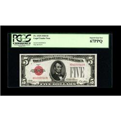 Fr. 1525 $5 1928 Legal Tender Note. PCGS Superb