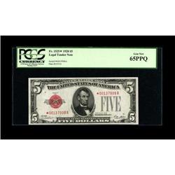 Fr. 1525* $5 1928 Legal Tender Note. PCGS Gem