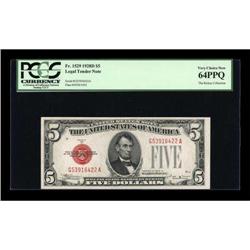 Fr. 1529 $5 1928D Legal Tender Note. PCGS Very