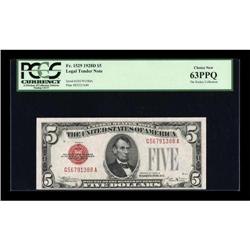 Fr. 1529 $5 1928D Legal Tender Note. PCGS Choice