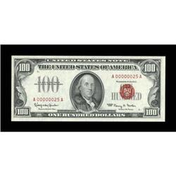 Fr. 1550 $100 1966 Legal Tender Note. Low Serial