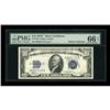 Fr. 1704 $10 1934C Silver Certificate. PMG Gem
