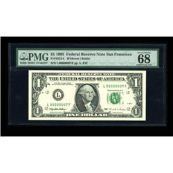 Fr. 1922-L $1 1995 Federal Reserve Note. PMG