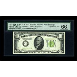 Fr. 2004-G $10 1934 Federal Reserve Note. PMG