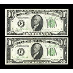 Fr. 2006-F $10 1934A Federal Reserve Note.