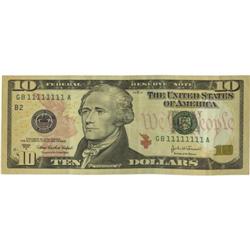 Fr. 2039-B $10 2004A Federal Reserve Note. Very