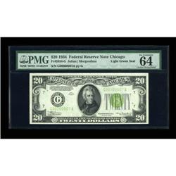 Fr. 2054-G $20 1934 Federal Reserve Note. PMG
