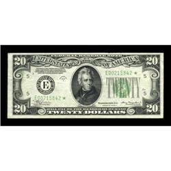 Fr. 2055-E* $20 1934A Federal Reserve Note. Very