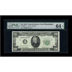Fr. 2059-C* $20 1950 Federal Reserve Note. PMG