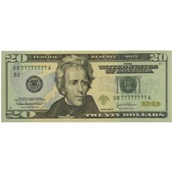 Fr. 2091-B $20 2004A Federal Reserve Note. Solid