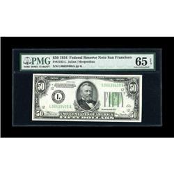 Fr. 2102-L $50 1934 Federal Reserve Note. PMG