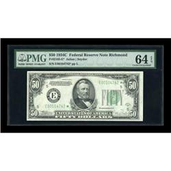 Fr. 2105-E* $50 1934C Federal Reserve Note. PMG