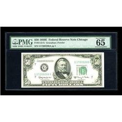 Fr. 2112-G $50 1950E Federal Reserve Note. PMG