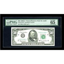 Fr. 2113-H* $50 1963A Federal Reserve Note. PMG