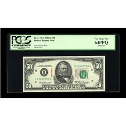 Fr. 2115-H $50 1969A Federal Reserve Note. PCGS