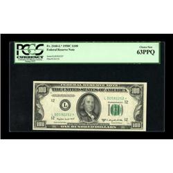 Fr. 2160-L* $100 1950C Federal Reserve Note.