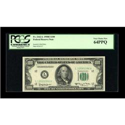 Fr. 2162-L $100 1950E Federal Reserve Note. PCGS