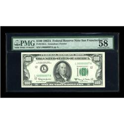 Fr. 2163-L $100 1963A Federal Reserve Note. PMG