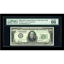 Fr. 2201-B $500 1934 Federal Reserve Note. PMG