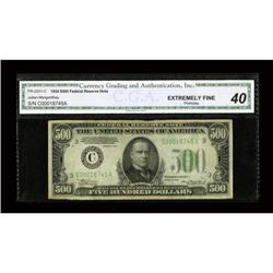 Fr. 2201-C $500 1934 Federal Reserve Note. CGA