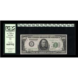 Fr. 2201-E $500 1934 Federal Reserve Note. PCGS