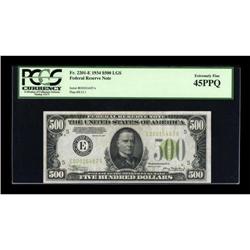 Fr. 2201-E $500 1934 Federal Reserve Note. PCGS