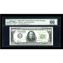 Fr. 2201-G $500 1934 Federal Reserve Note. PMG