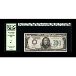 Fr. 2201-G $500 1934 Federal Reserve Note. PCGS