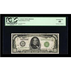 Fr. 2210-D $1000 1928 Federal Reserve Note. PCGS