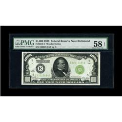 Fr. 2210-E $1000 1928 Federal Reserve Note. PMG