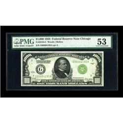 Fr. 2210-G $1000 1928 Federal Reserve Note. PMG