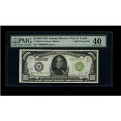Fr. 2210-H $1000 1928 Federal Reserve Note. PMG