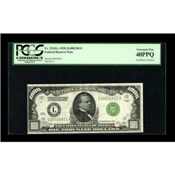 Fr. 2210-L $1000 1928 Federal Reserve Note. PCGS