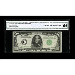 Fr. 2211-G $1000 1934 Federal Reserve Note. CGA