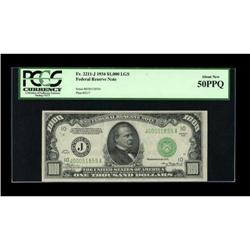 Fr. 2211-J $1000 1934 Federal Reserve Note. PCGS