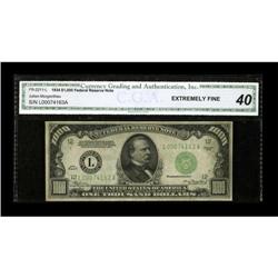 Fr. 2211-L $1000 1934 Federal Reserve Note. CGA