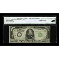 Fr. 2211-L $1000 1934 Federal Reserve Note. CGA