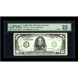 Fr. 2211-L* $1000 1934 Federal Reserve Note. PMG
