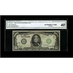 Fr. 2212-D $1000 1934A Federal Reserve Note. CGA