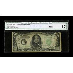 Fr. 2212-E $1000 1934A Federal Reserve Note. CGA