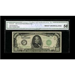 Fr. 2212-F $1000 1934A Federal Reserve Note. CGA