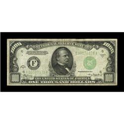 Fr. 2212-F $1000 1934A Federal Reserve Note.