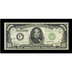 Fr. 2212-F $1000 1934A Federal Reserve Note.
