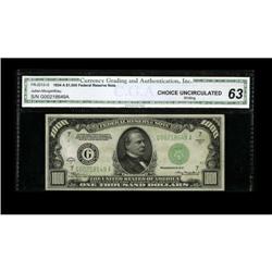 Fr. 2212-G $1000 1934A Federal Reserve Note. CGA