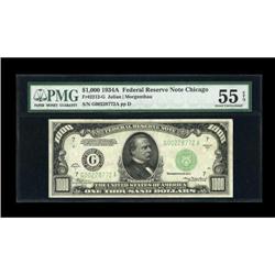 Fr. 2212-G $1000 1934A Federal Reserve Note. PMG