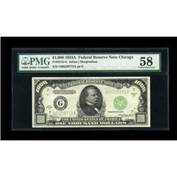 Fr. 2212-G $1000 1934A Federal Reserve Note. PMG