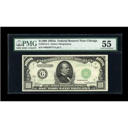 Fr. 2212-G $1000 1934A Federal Reserve Note. PMG
