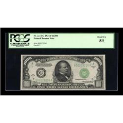 Fr. 2212-G $1000 1934A Federal Reserve Note.