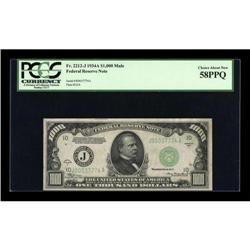 Fr. 2212-J $1000 1934A Federal Reserve Note.