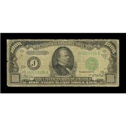 Fr. 2212-J $1000 1934A Federal Reserve Note.